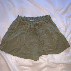 Green Loose Shorts